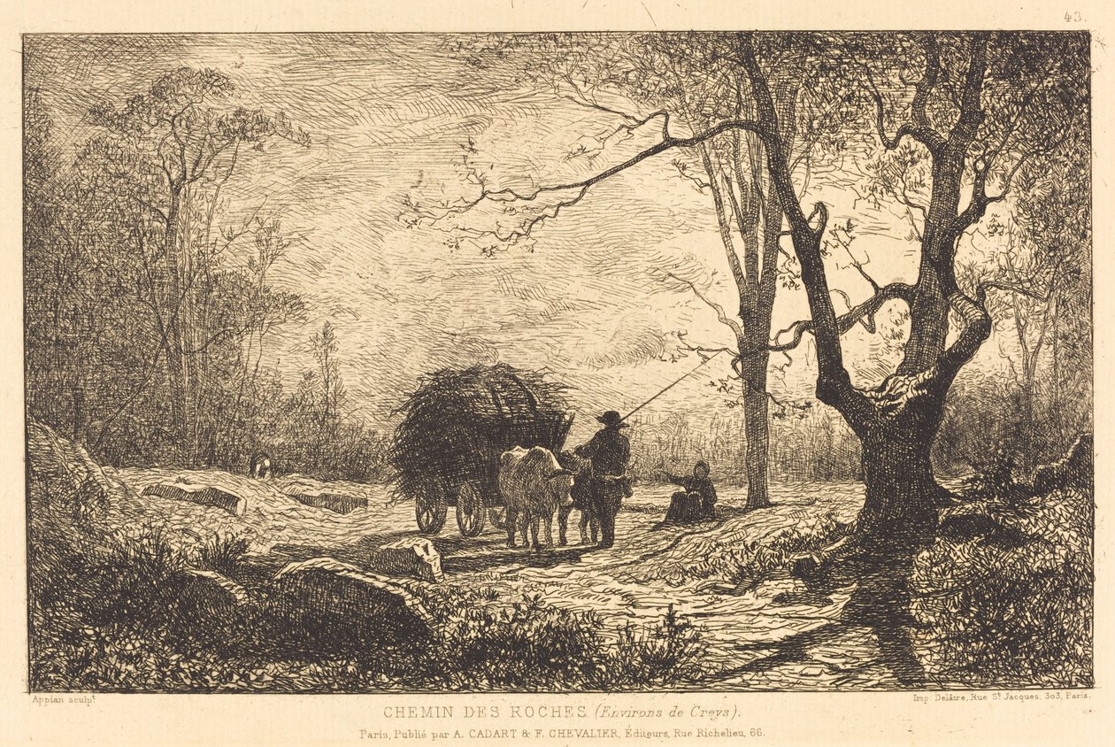 Camino de las rocas de Adolphe Appian
