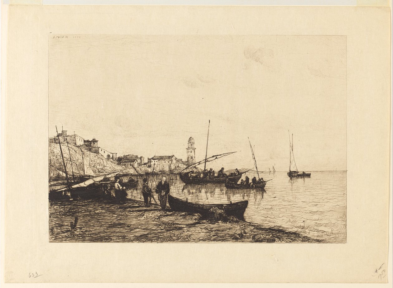 El puerto de San Remo de Adolphe Appian