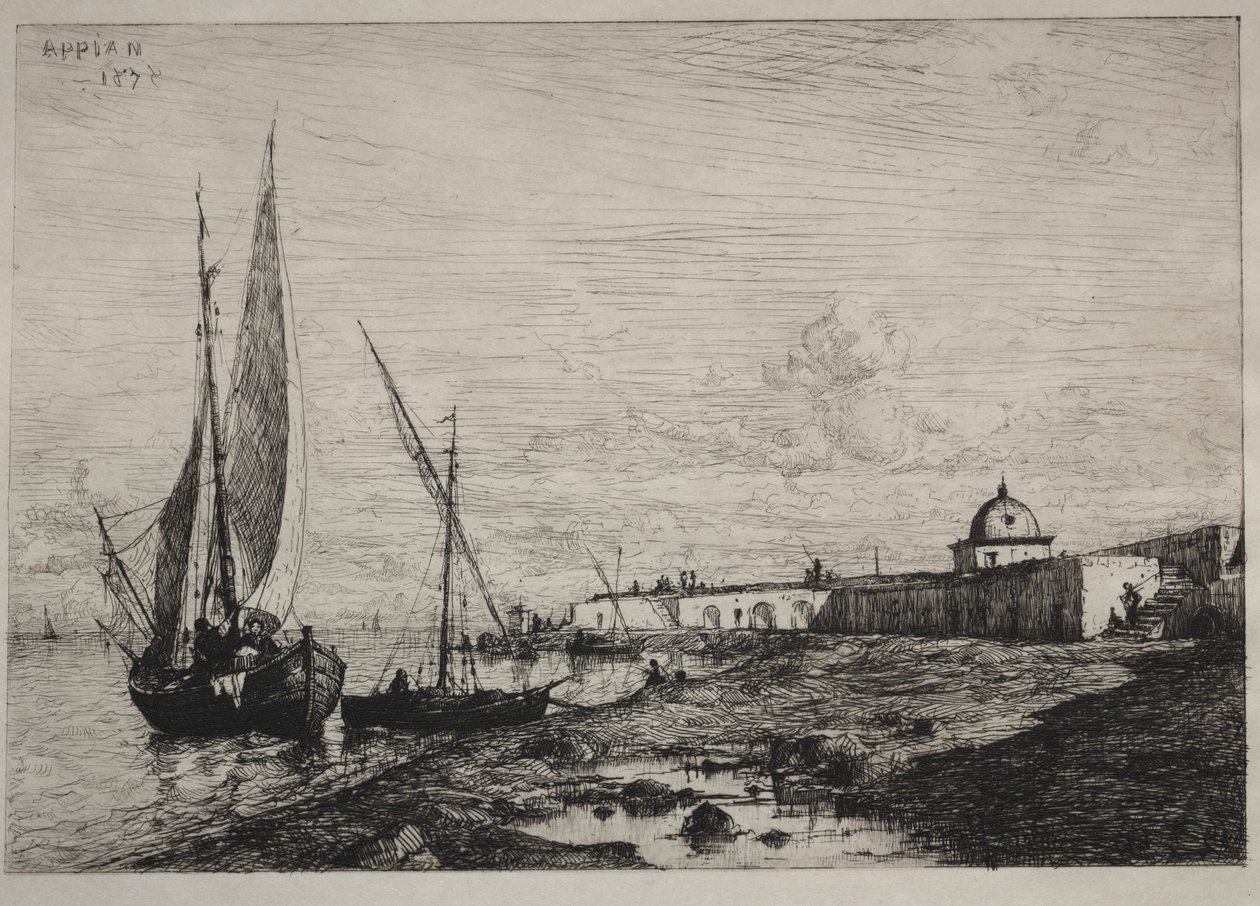 The Port at San Remo de Adolphe Appian