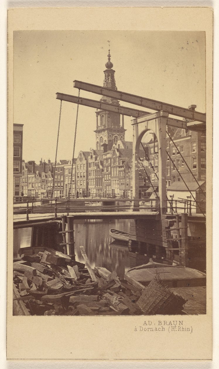 Amsterdam. Quai Raamgracht. de Adolphe Braun