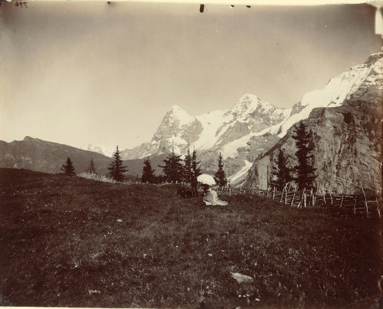 Paisaje, Suiza, c. 1860 de Adolphe Braun