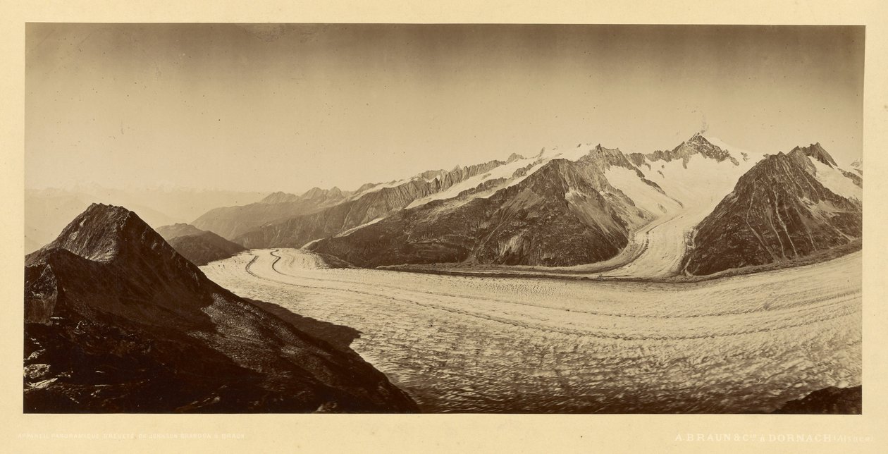[Paso de montaña nevado] de Adolphe Braun
