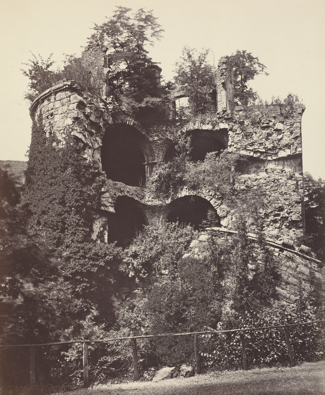 La Torre Explosionada, Castillo de Heidelberg,c. 1865 (foto) de Adolphe Braun
