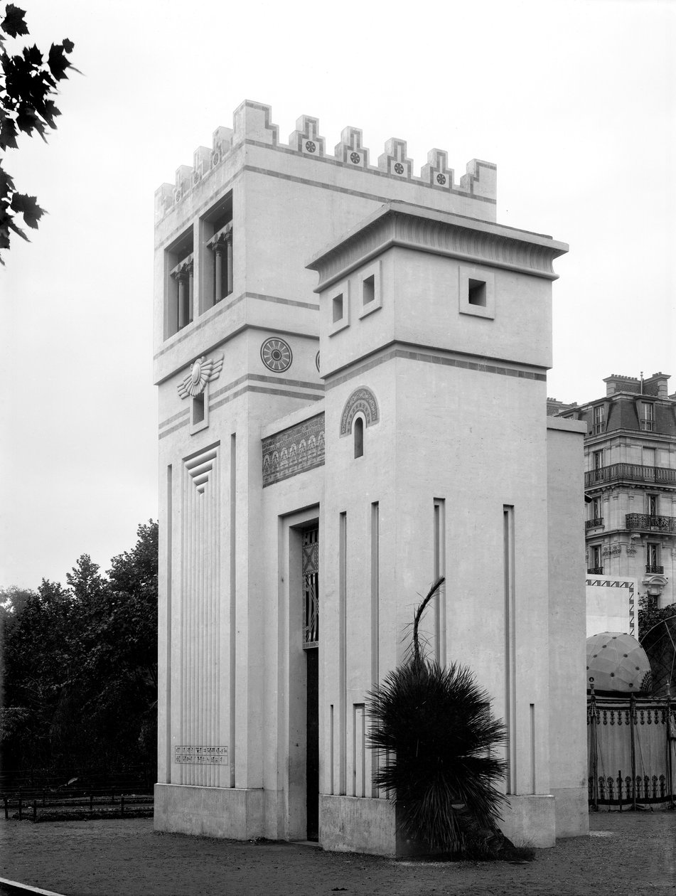 Casa asiria, Exposición Universal, París, 1889 de Adolphe Giraudon