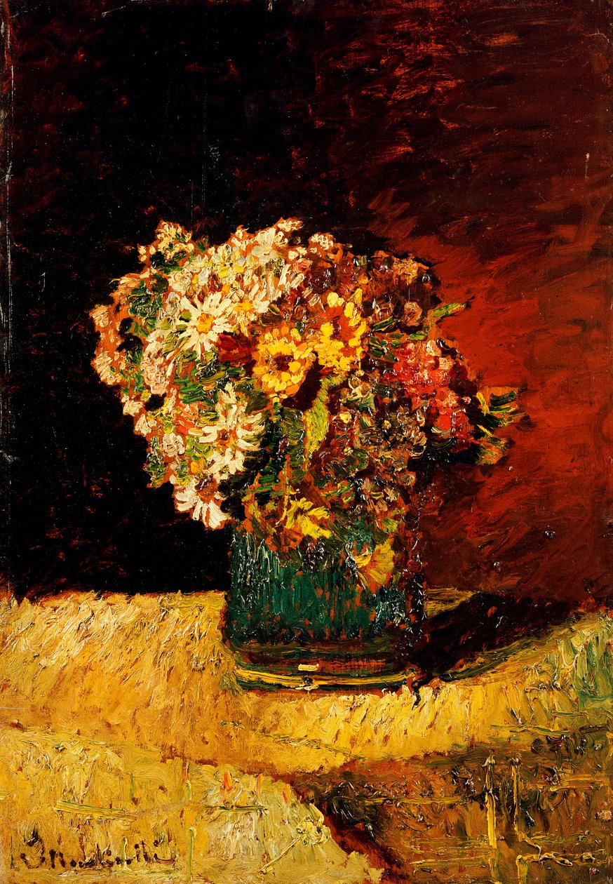 Un Jarrón de Flores de Adolphe Joseph Thomas Monticelli