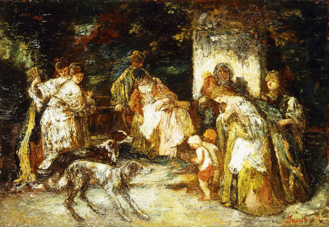 La Ofrenda de Adolphe Joseph Thomas Monticelli