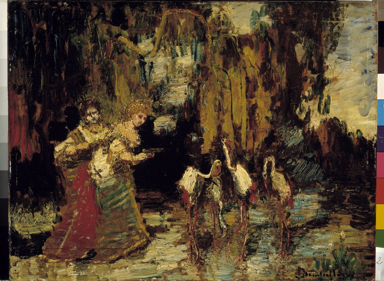 Los flamencos de Adolphe Joseph Thomas Monticelli