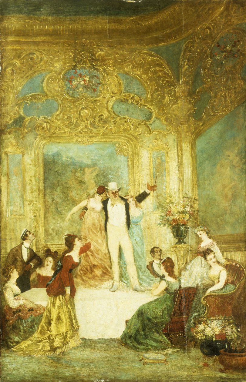Una Noche en casa de la Paiva de Adolphe Joseph Thomas Monticelli