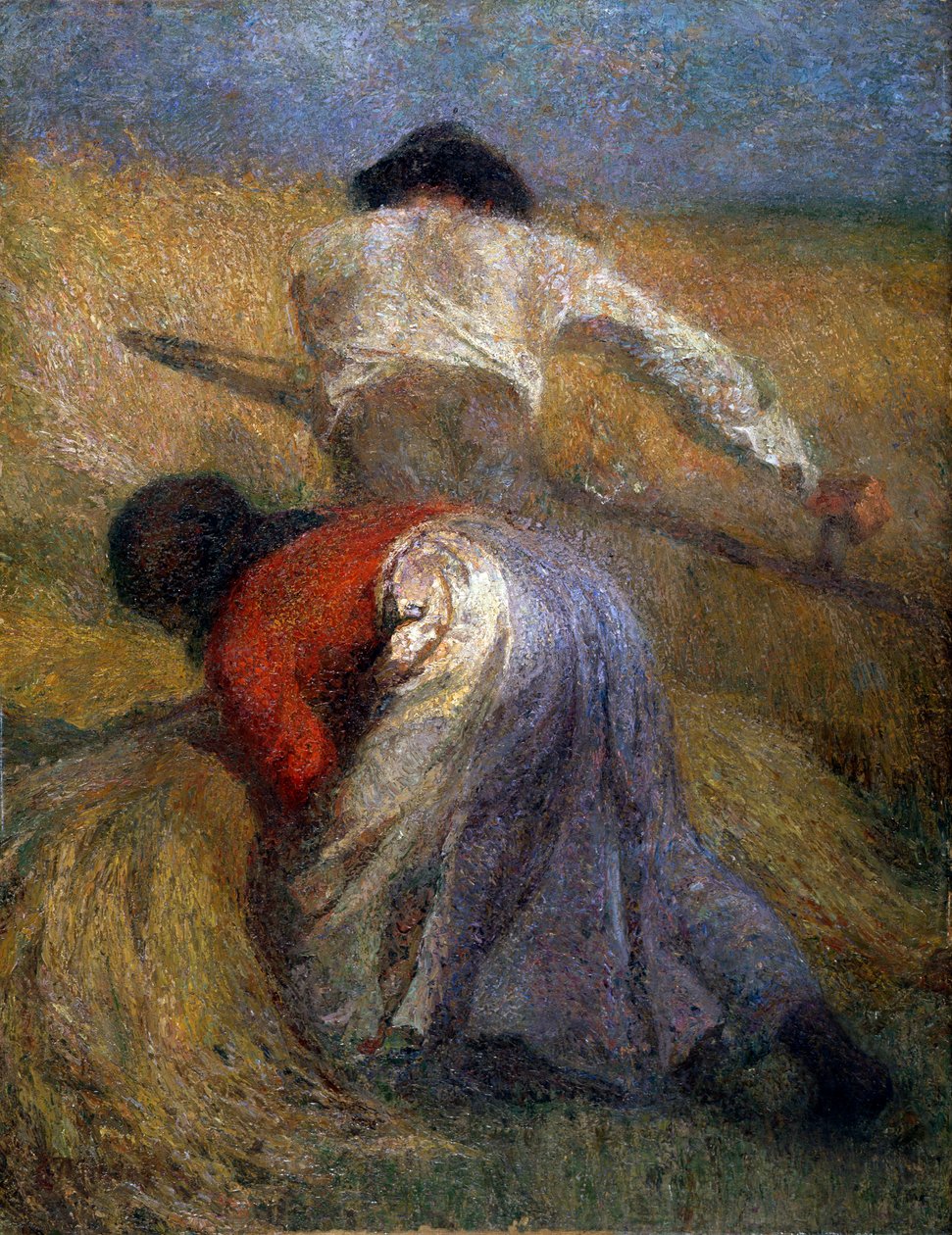 La cosecha, siglo XIX de Adolphe Joseph Thomas Monticelli