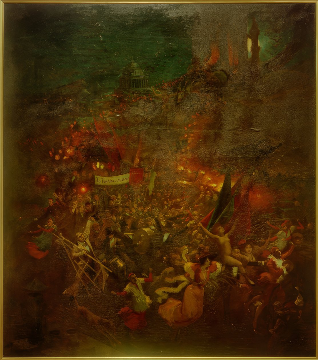 El baile de los QuatzArts de Adolphe Leon Willette