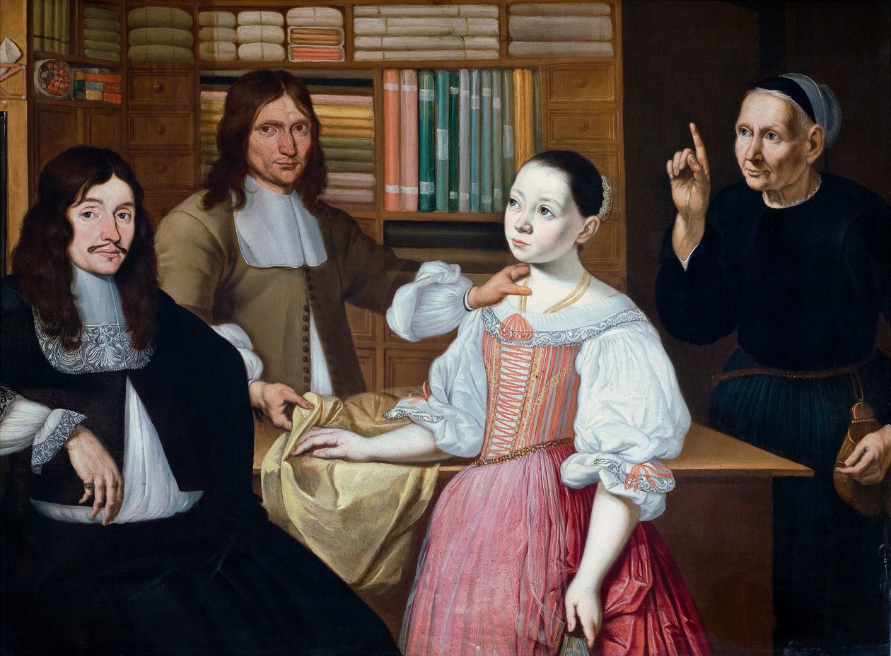 En la tienda de telas de Adriaan Bloemaert