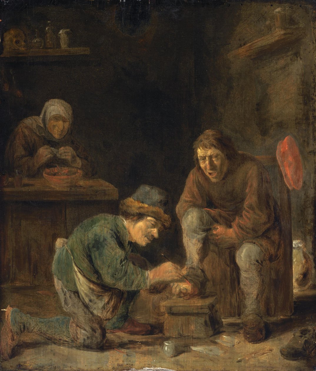 El médico de los pies de Adriaen Brouwer