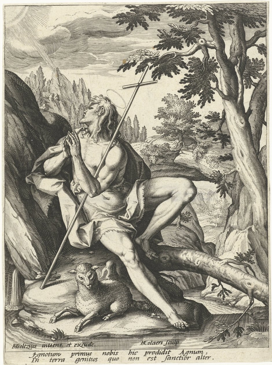 Juan el Bautista de Adriaen Collaert