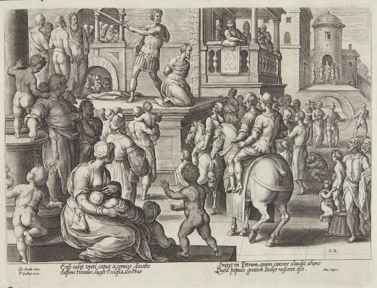 La decapitación de Santiago de Adriaen Collaert