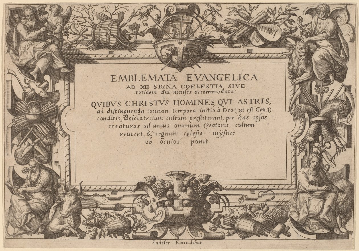 Página de título de Adriaen Collaert after Hans Bol