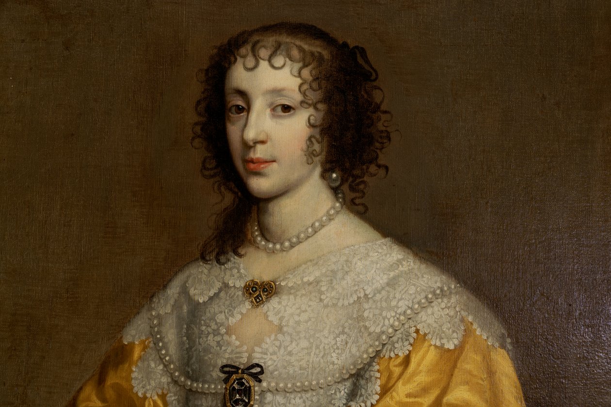 Enriqueta María, reina de Carlos I (1609-1680) de Adriaen Hanneman