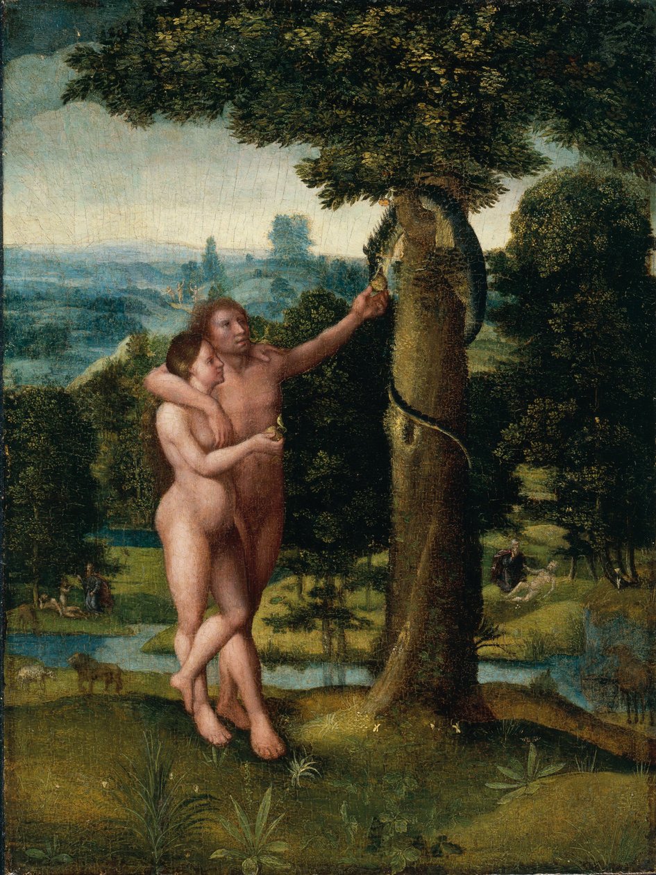 Adán y Eva de Adriaen Isenbrandt