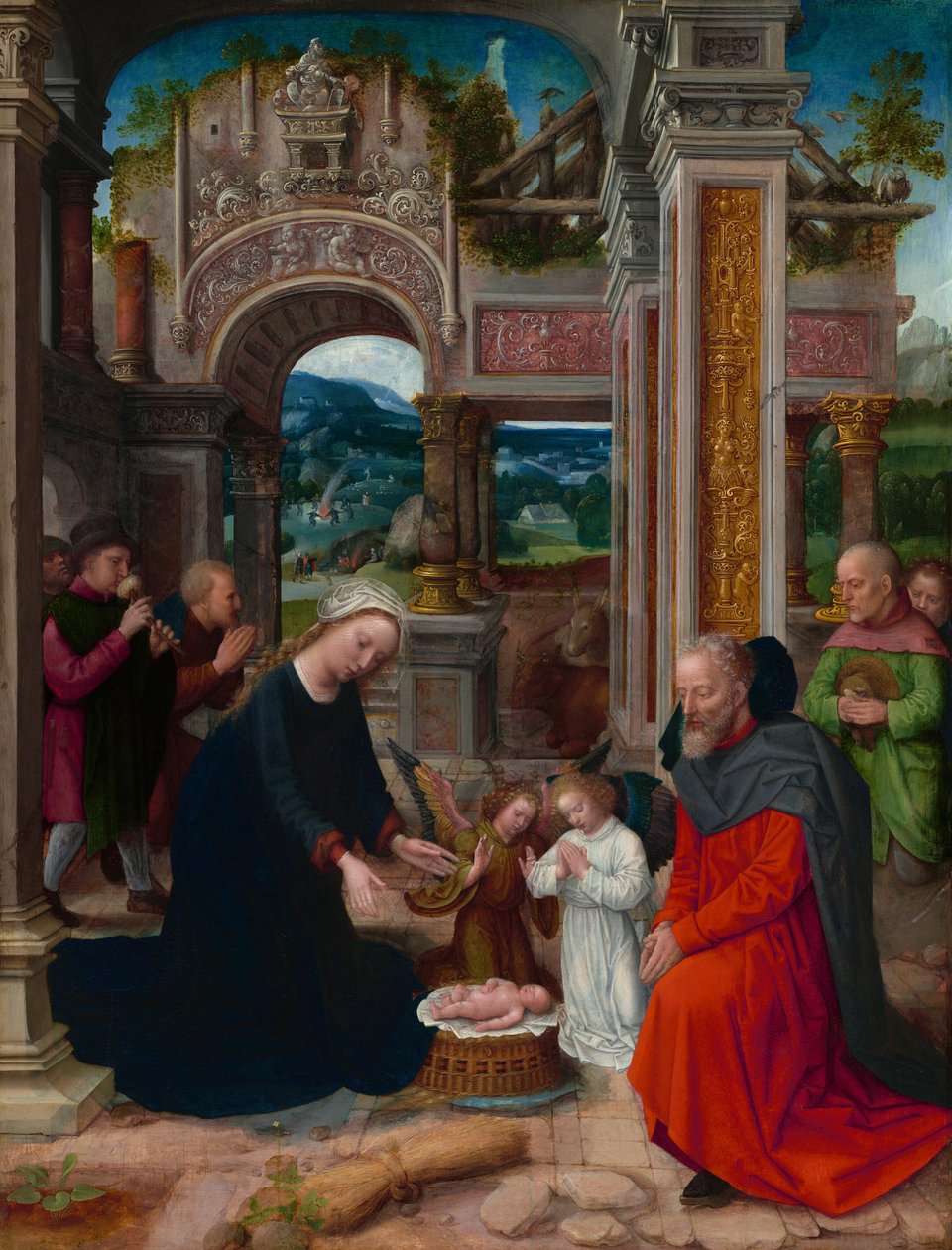 La Adoración de los Pastores de Adriaen Isenbrant