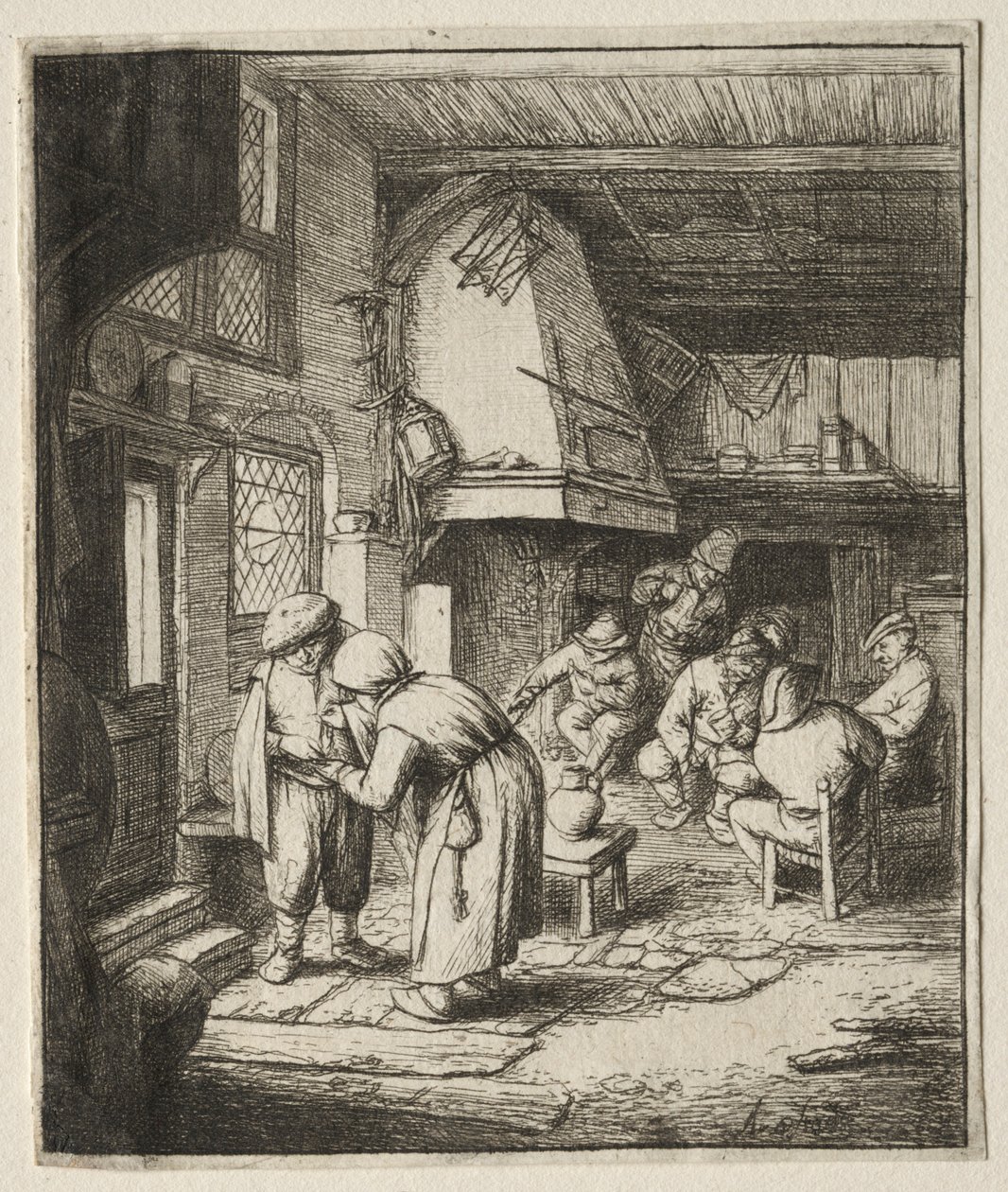 El campesino saldando su deuda de Adriaen Jansz. van Ostade