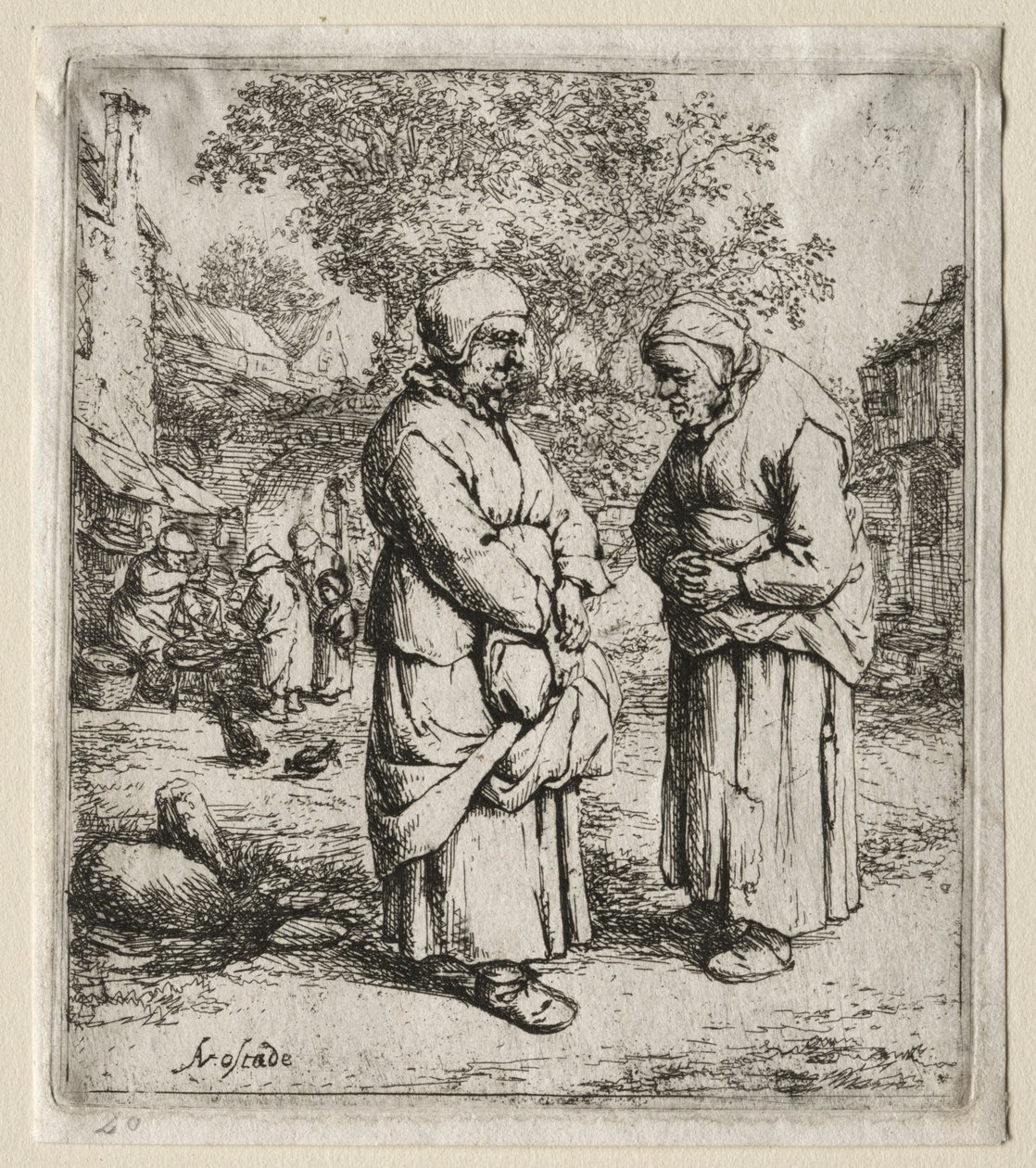 Las dos chismosas de Adriaen Jansz. van Ostade