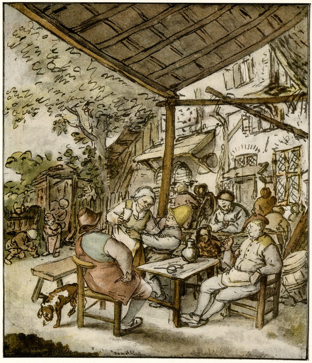 Taberna del pueblo de Adriaen Jansz. van Ostade
