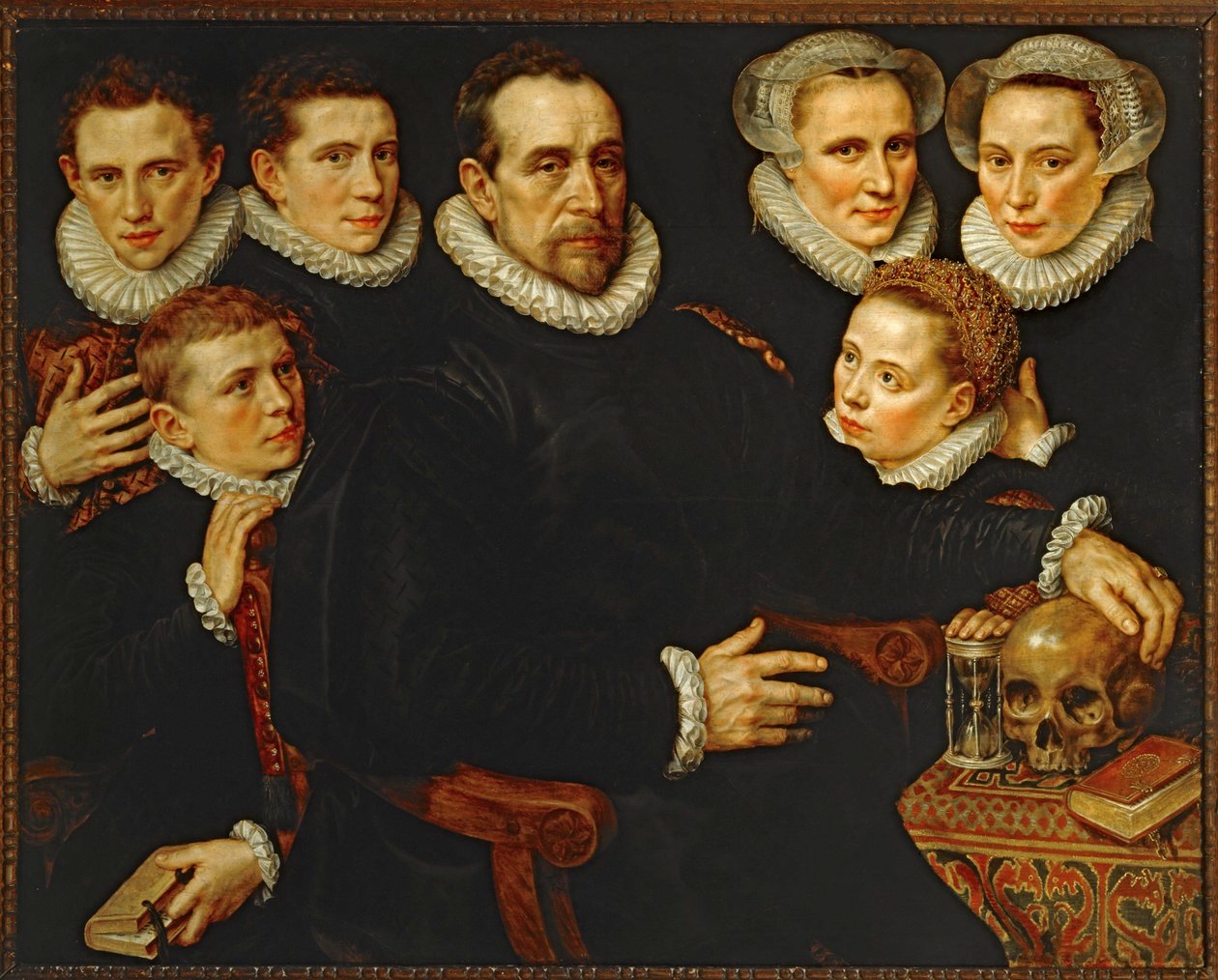 Retrato de una familia ... de Adriaen Thomasz Key