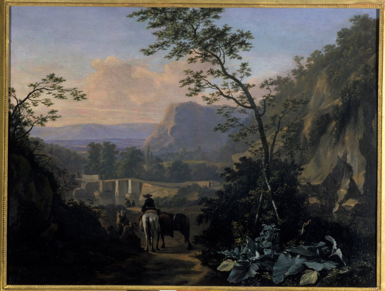 Paisaje sureño con jinete de Adriaen van Eemont