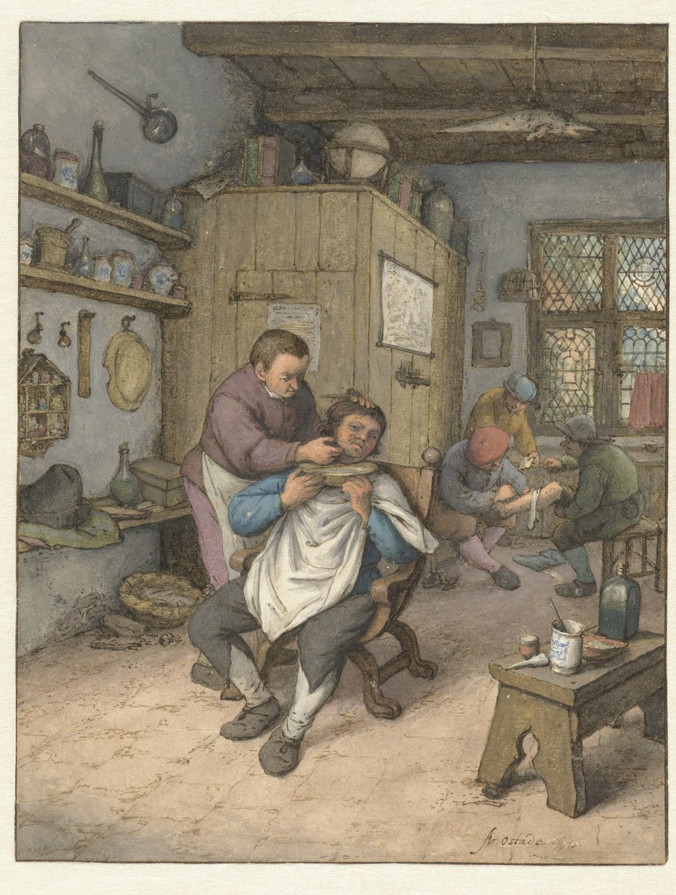 Una barbería
Barbería de Adriaen van Ostade
