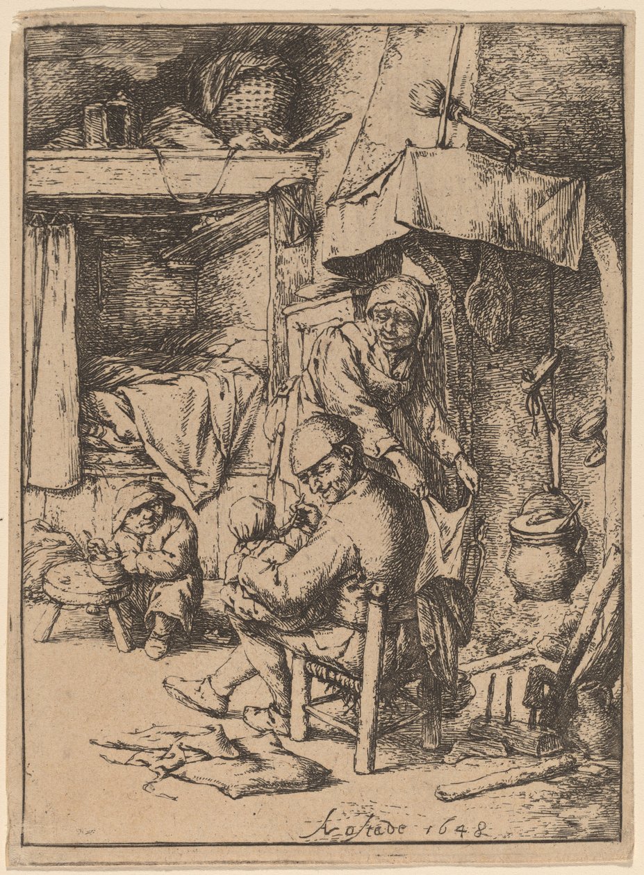 El pater familias de Adriaen van Ostade