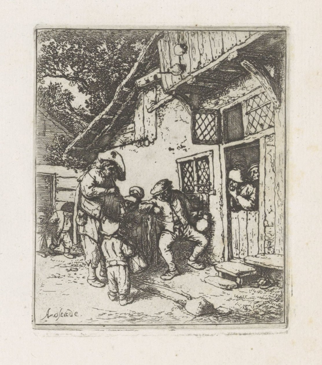 Dos músicos para una casa de Adriaen van Ostade