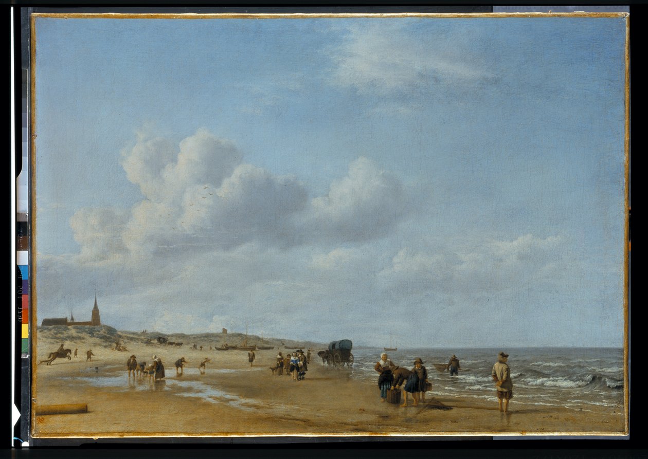 La playa de Scheveningen de Adriaen van de Velde