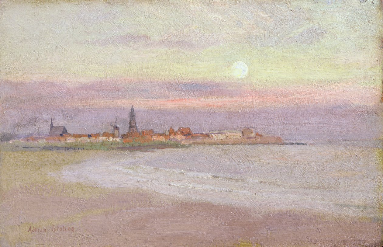 Pueblo en Frisia, 1900 de Adrian Scott Stokes