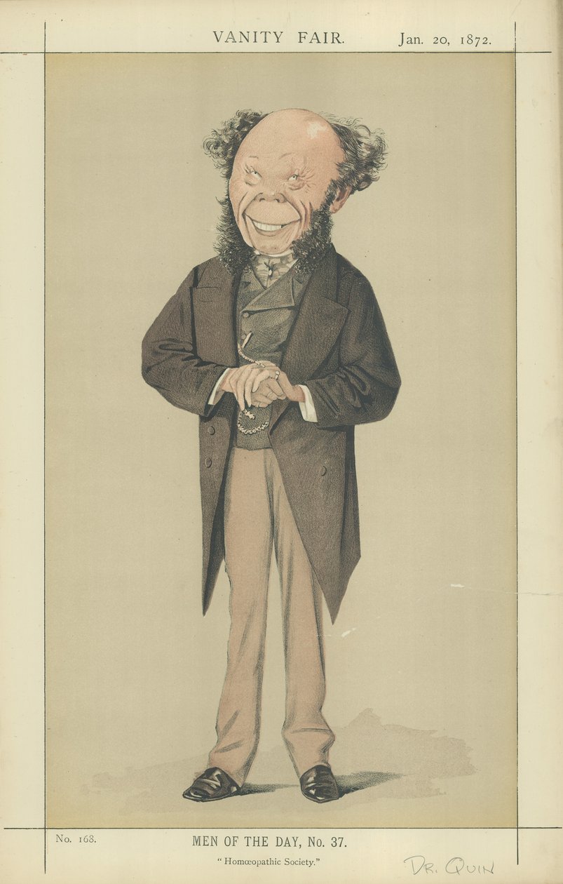 Dr Frederick Quin (litografía en color) de Adriano Cecioni
