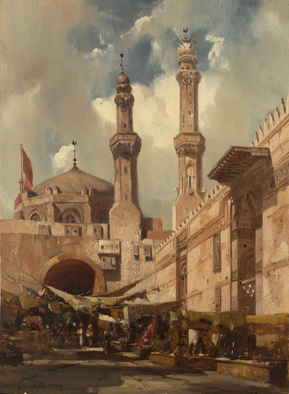 Un Bazar en El Cairo, 1839 de Adrien Dauzats