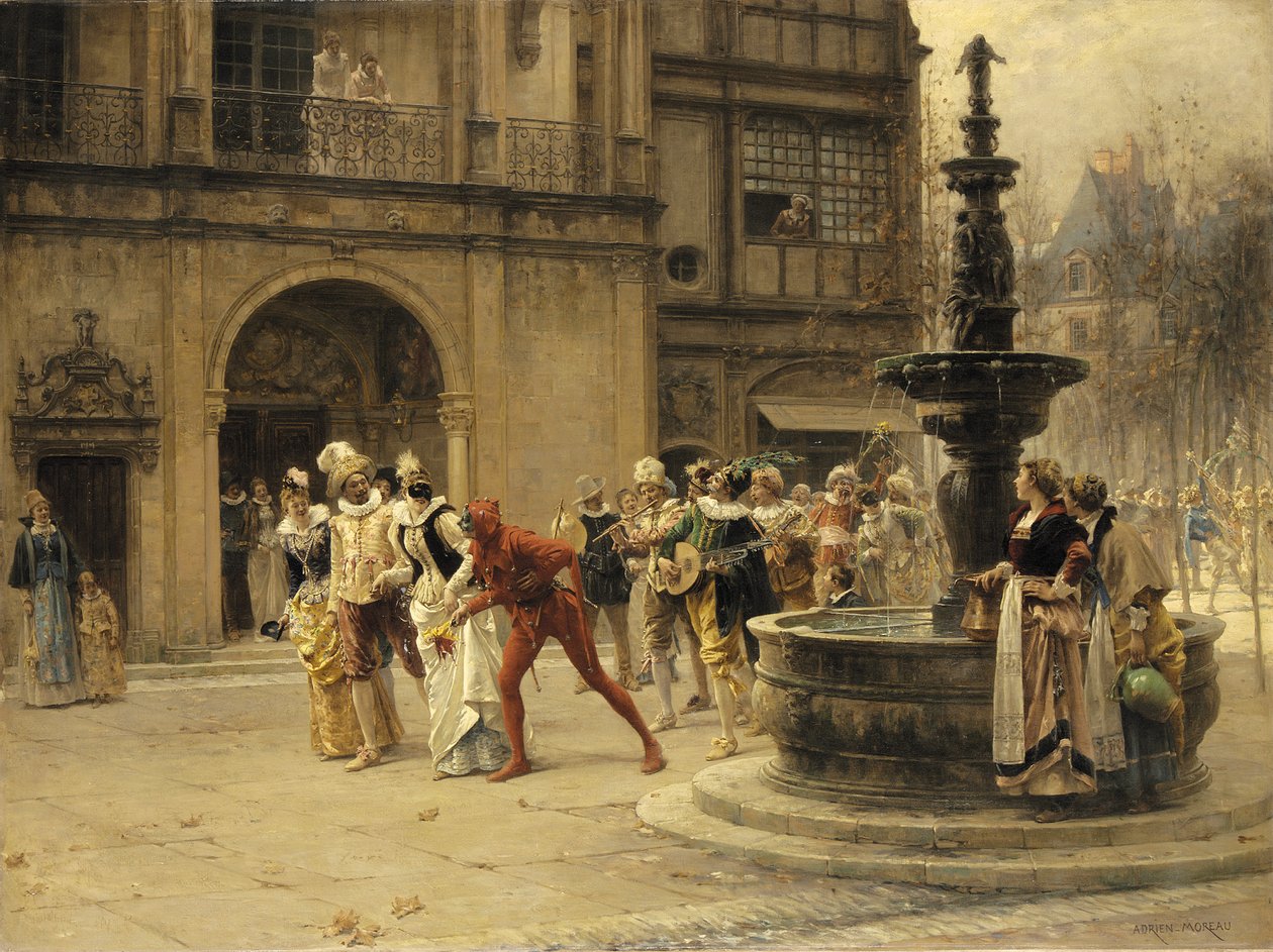 La procesión del carnaval de Adrien Moreau