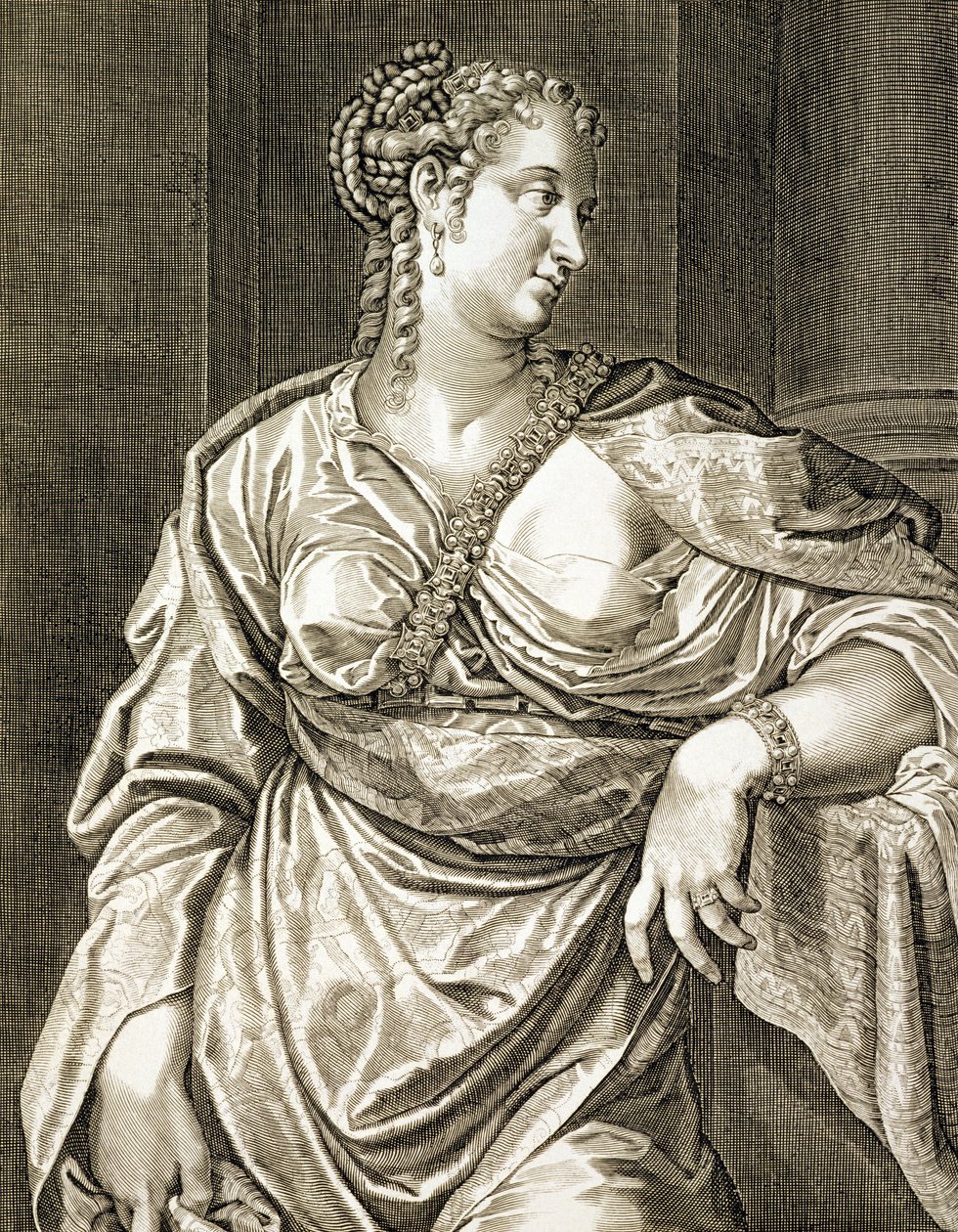 Agripina esposa de Tiberio de Aegidius Sadeler or Saedeler