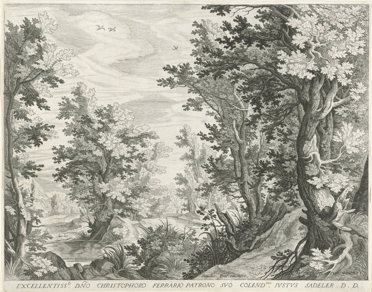 paisaje forestal de Egidius  Sadeler (II)