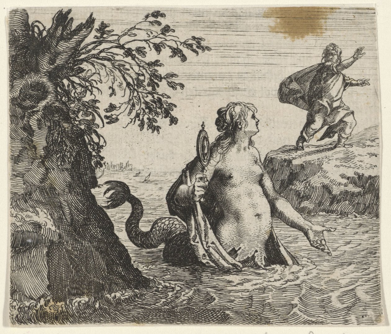 La fábula de la sirena de Egidius  Sadeler (II)