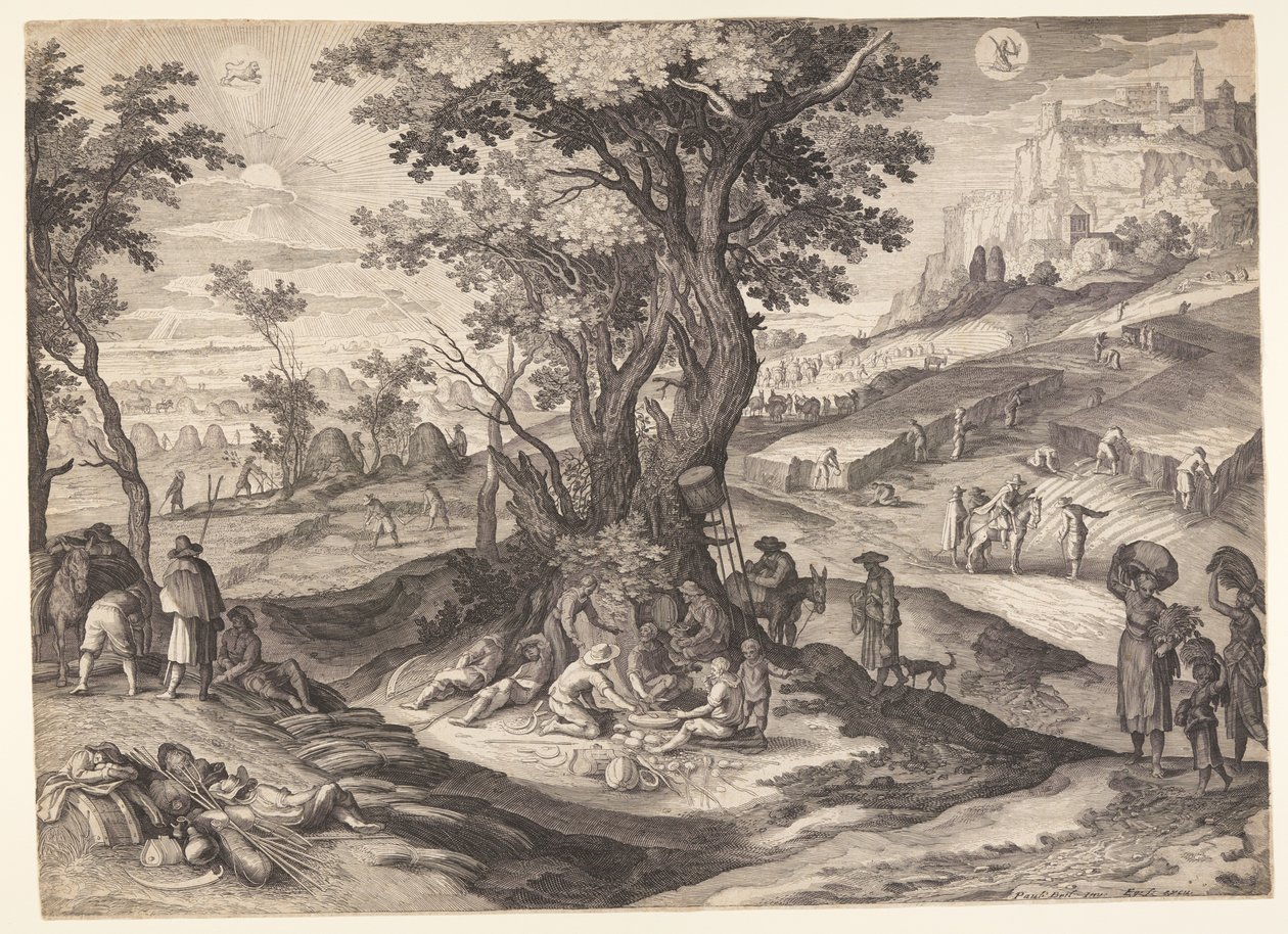 Julio/Agosto, de Los Doce Meses de Aegidius Sadeler II