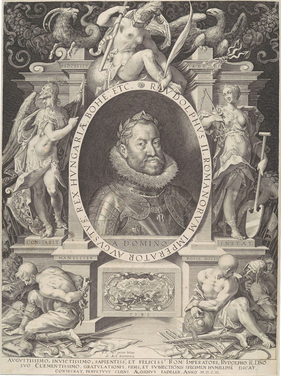 Retrato de Rodolfo II, 1603 de Aegidius Sadeler II