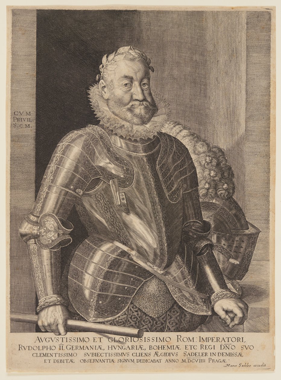 Rodolfo II, Emperador del Sacro Imperio Romano Germánico de Aegidius Sadeler II