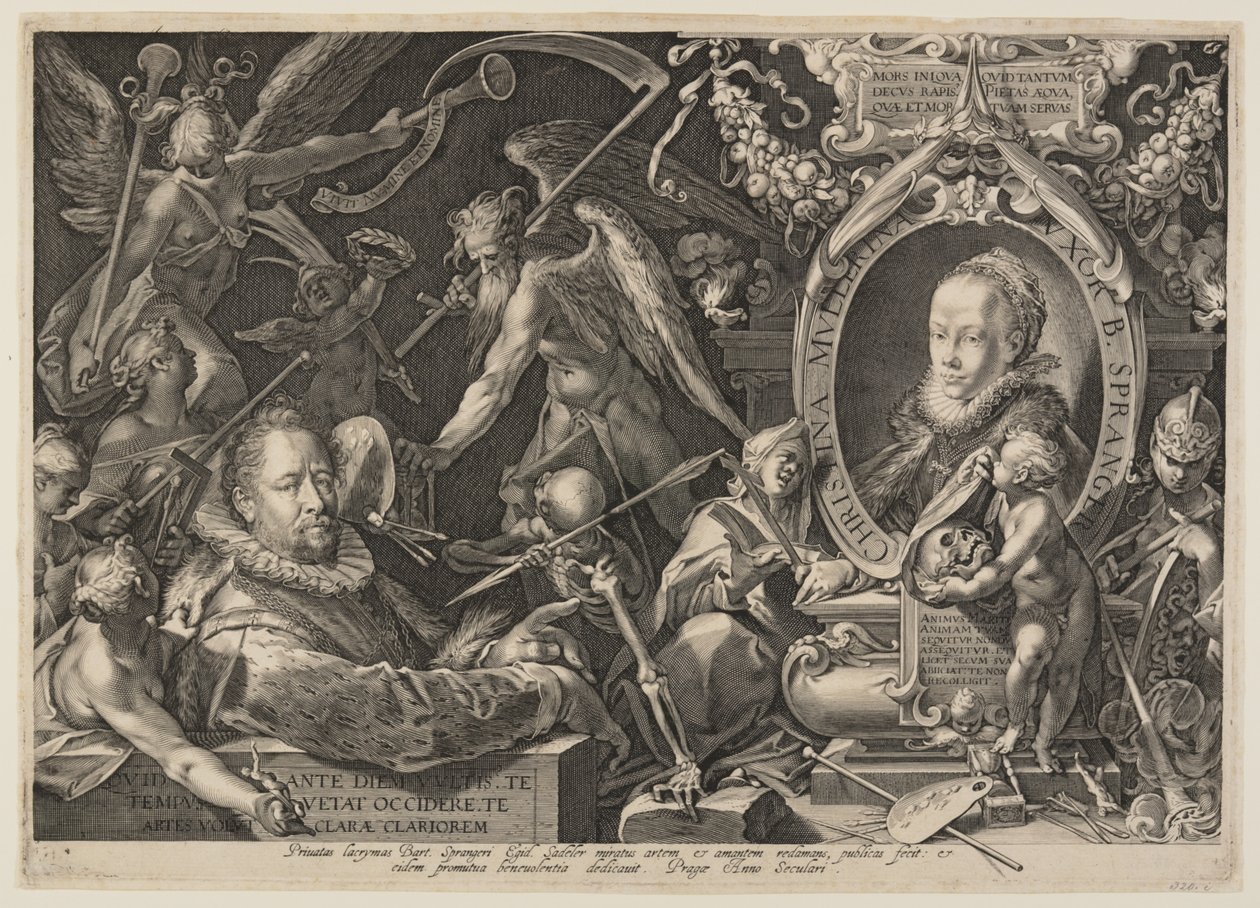 Spranger y su esposa de Aegidius Sadeler II