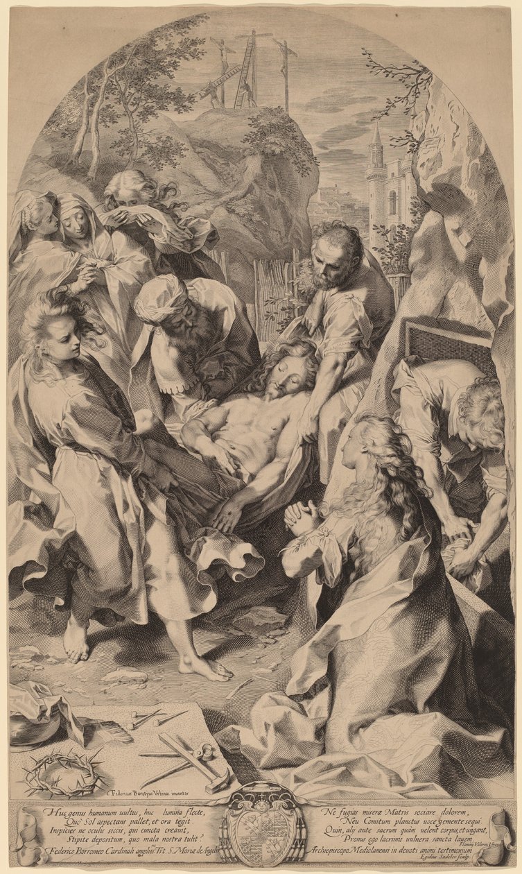 El Entierro de Aegidius Sadeler II after Federico Barocci