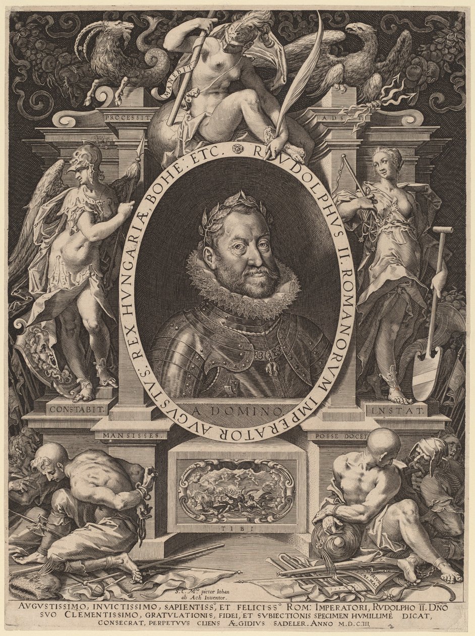 Rodolfo II de Aegidius Sadeler II after Hans von Aachen
