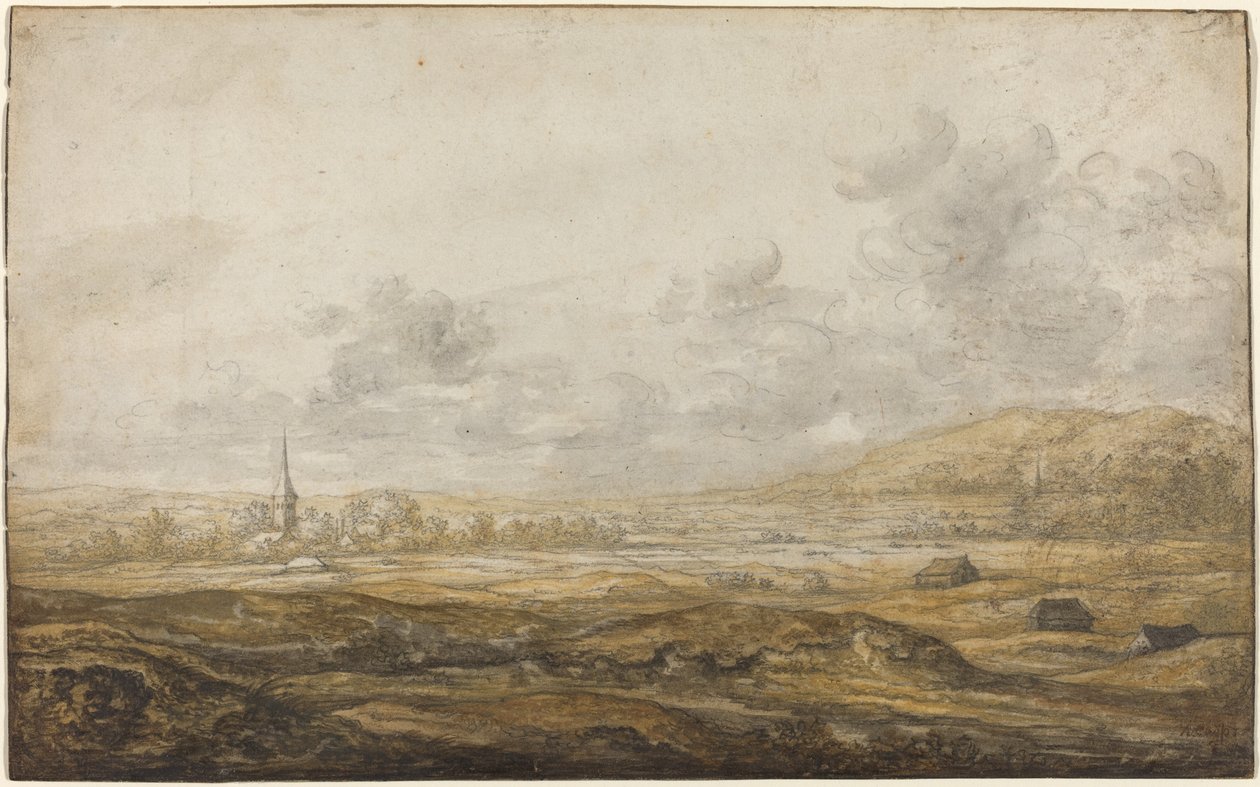 Paisaje panorámico a lo largo del Rin de Aelbert Cuyp