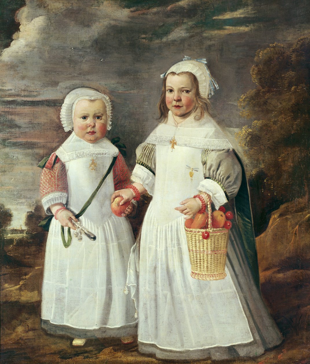 Dos niñas en un paisaje de Aelbert Cuyp