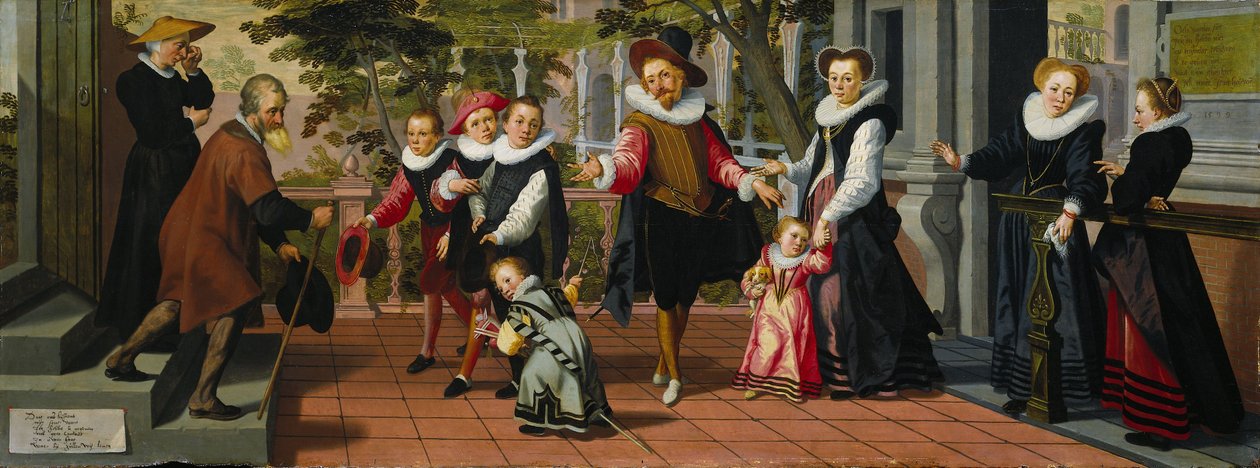 Niños ricos, padres pobres de Aert Pietersz.