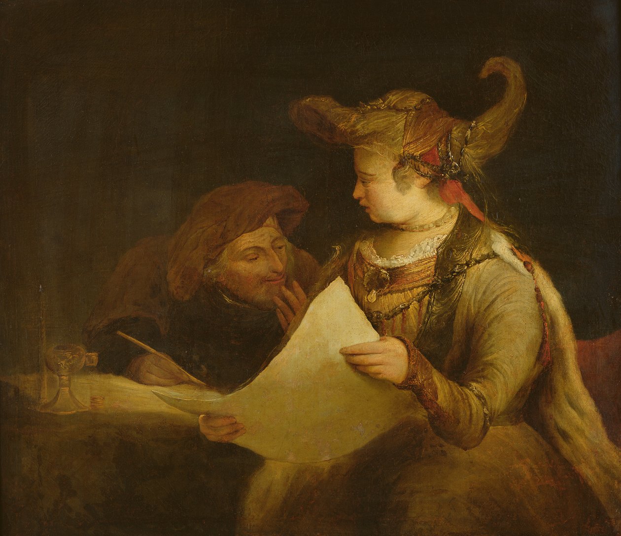 Ester y Mardoqueo, c.1685 de Aernt de Gelder