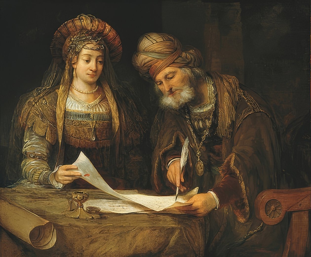 Ester y Mardoqueo de Aernt de Gelder