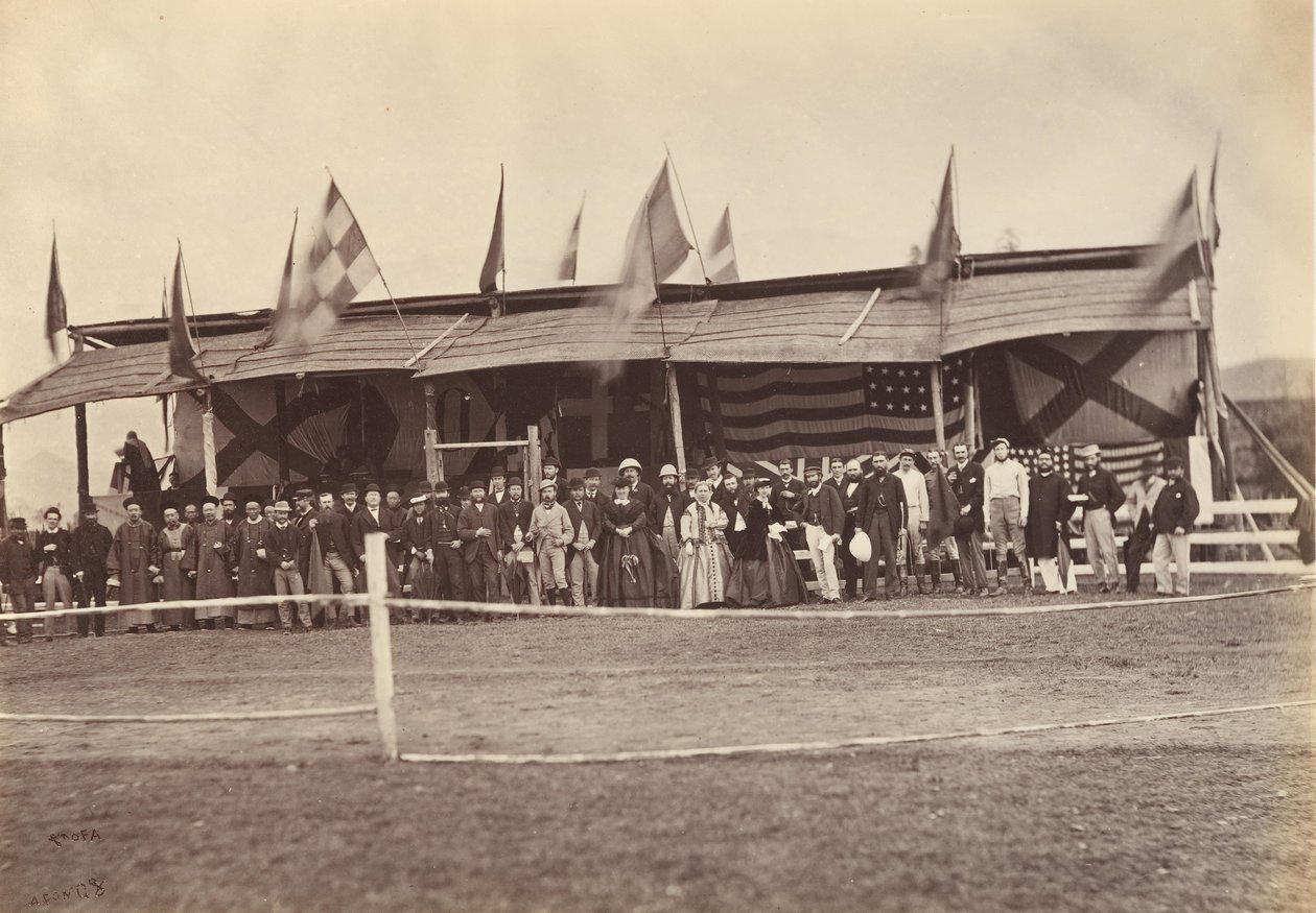 La Tribuna Principal, Foochow Fuzhou, ca. 1869 de Afong Lai